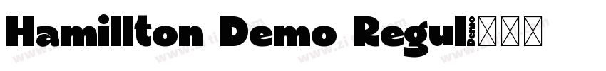 Hamillton Demo Regul字体转换